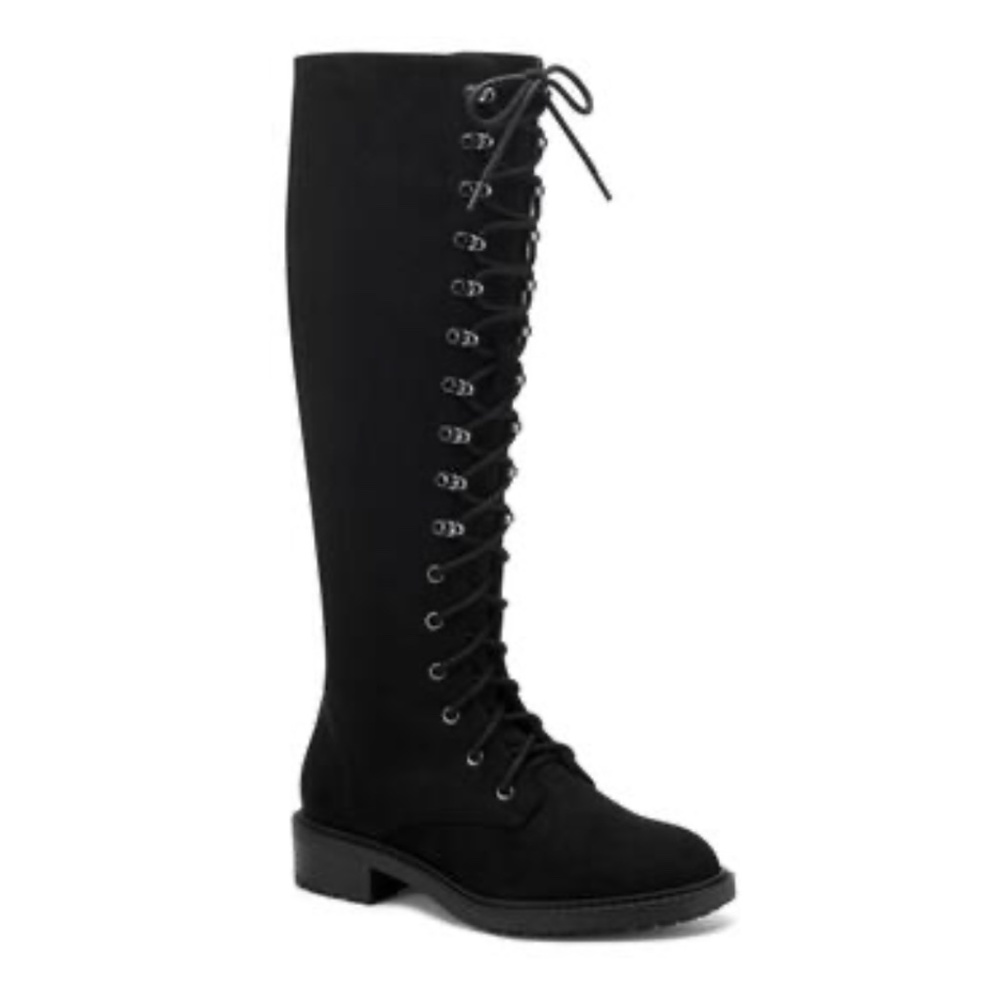Aerosoles Aiden Boot - Black Faux Suede
